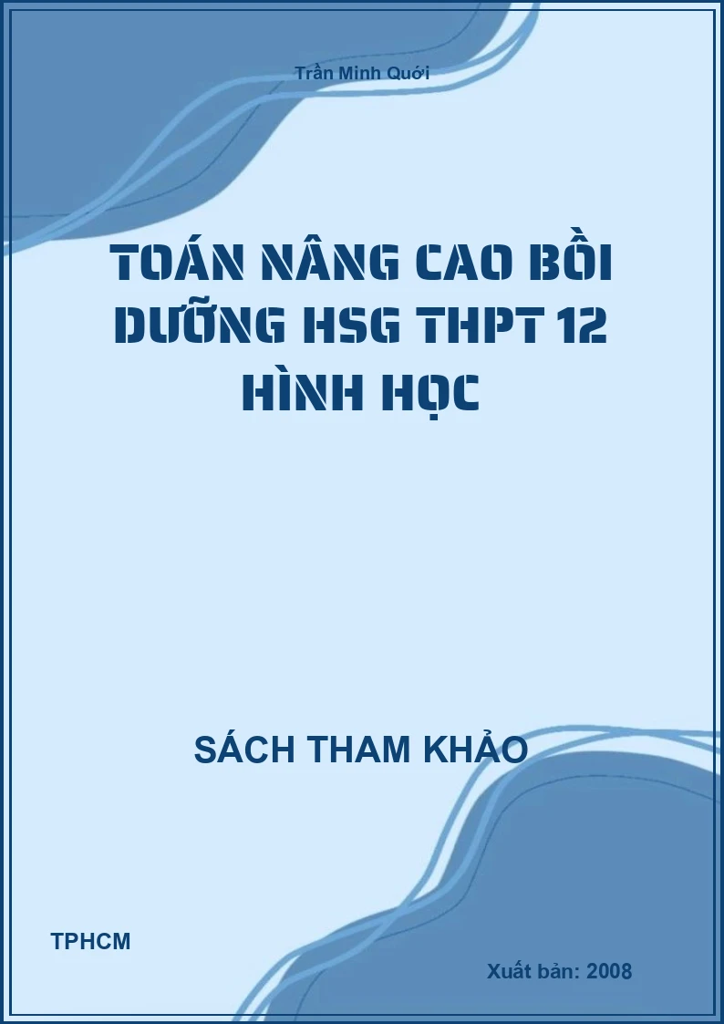 Toán nâng cao bồi dưỡng hsg thpt 12 hình học
