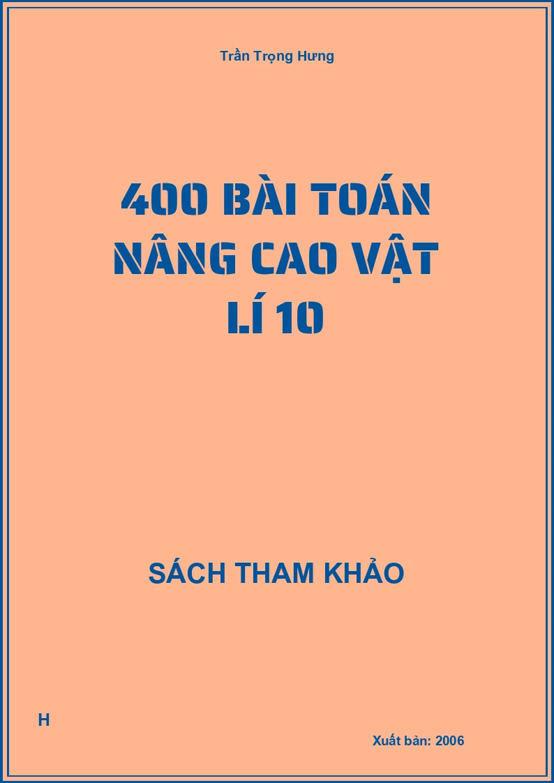 400 bài toán nâng cao vật lí 10