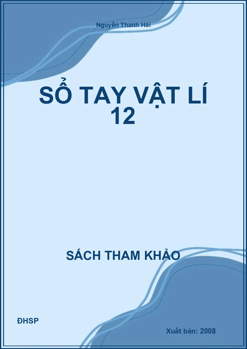 Sổ tay vật lí 12