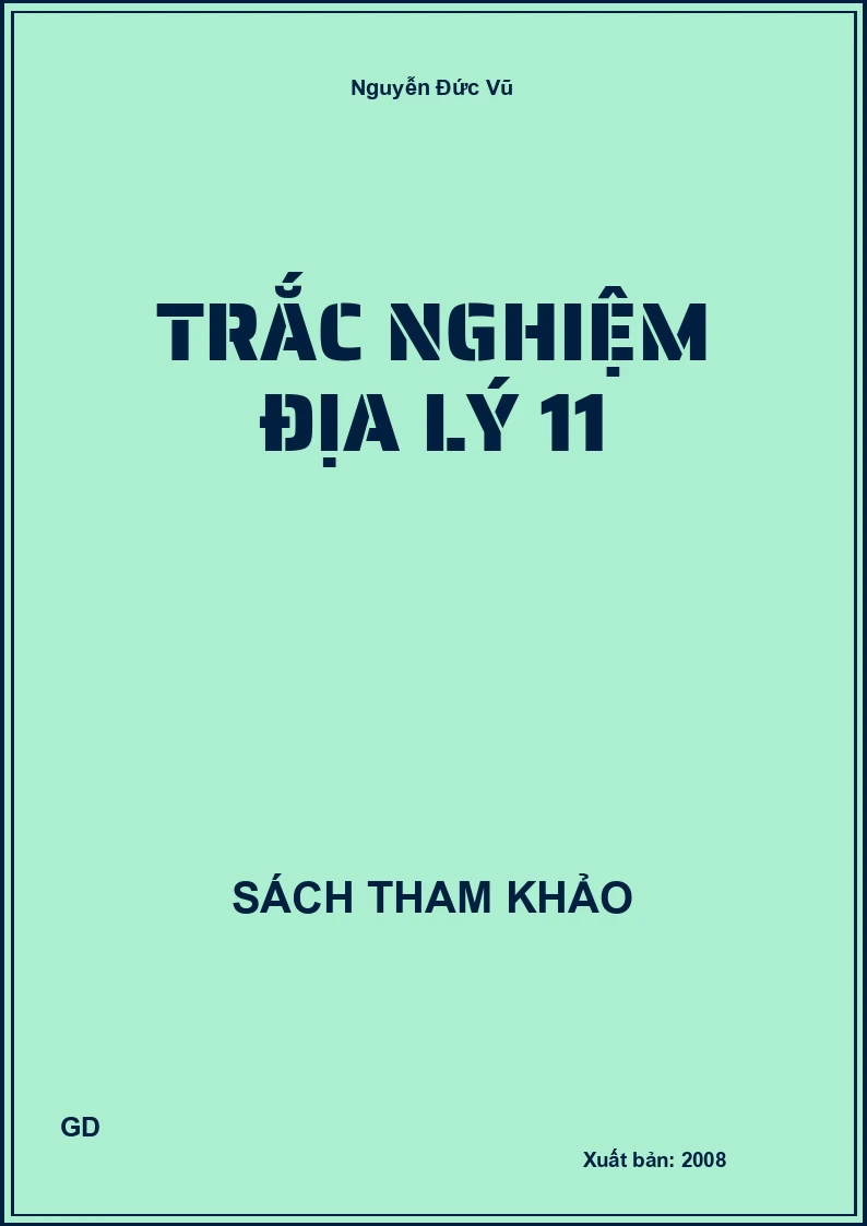 Trắc nghiệm địa lý 11
