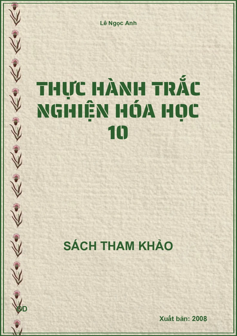 Thực hành trắc nghiện hóa học 10