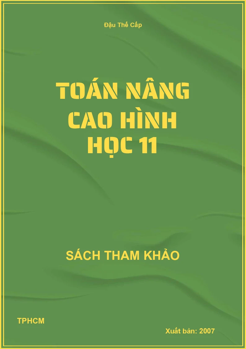 Toán nâng cao hình học 11