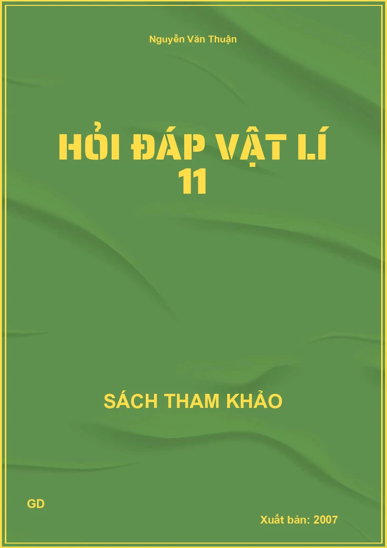 Hỏi đáp vật lí 11