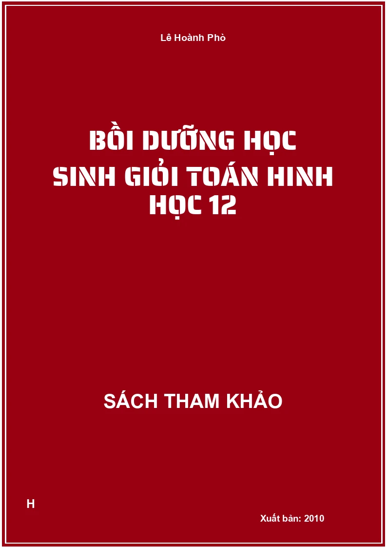 Bồi dưỡng học sinh giỏi toán hinh học 12