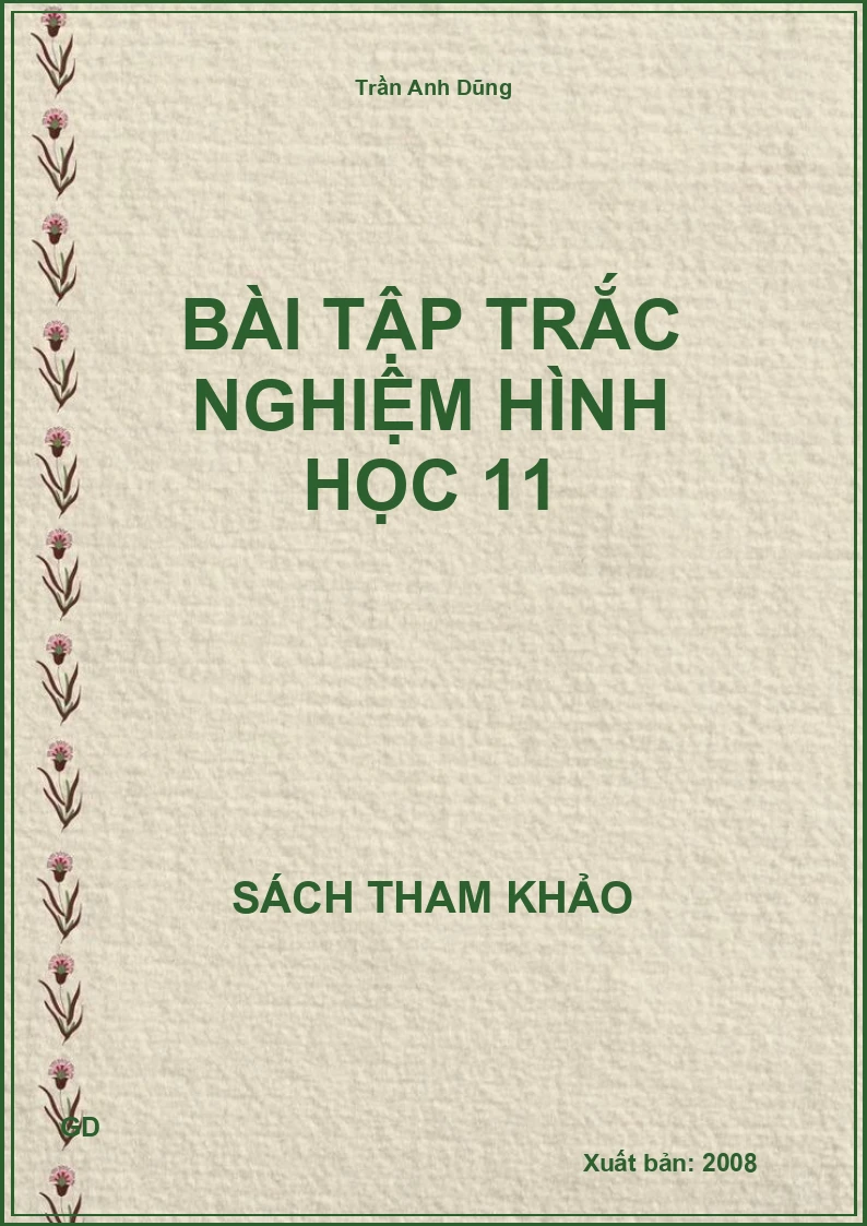 Bài tập trắc nghiệm hình học 11
