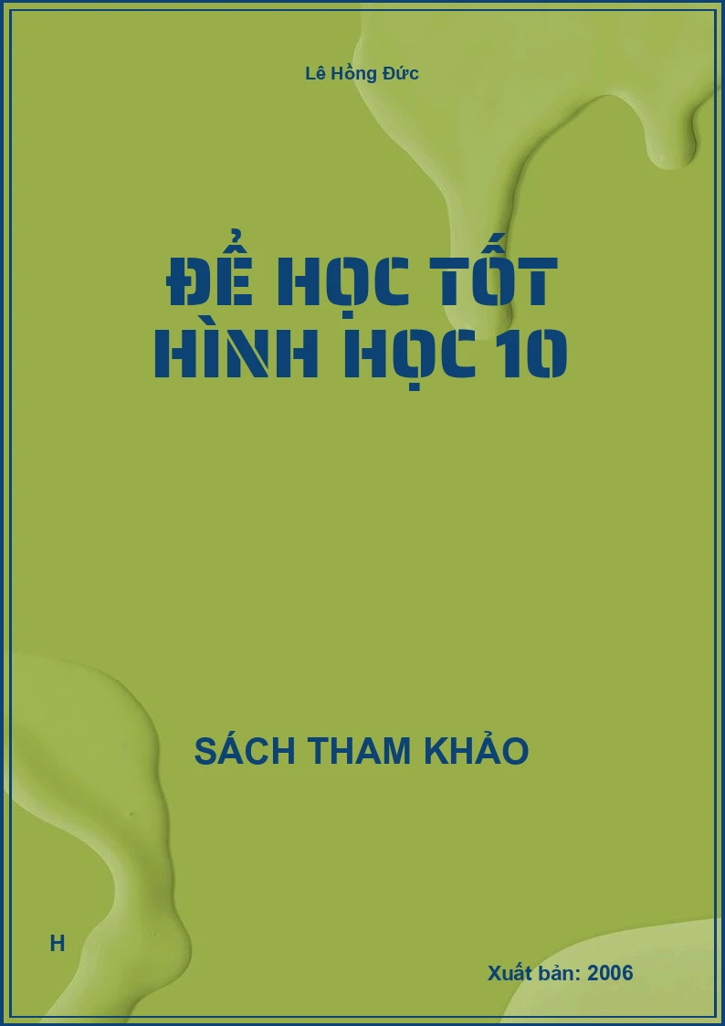 Để học tốt hình học 10