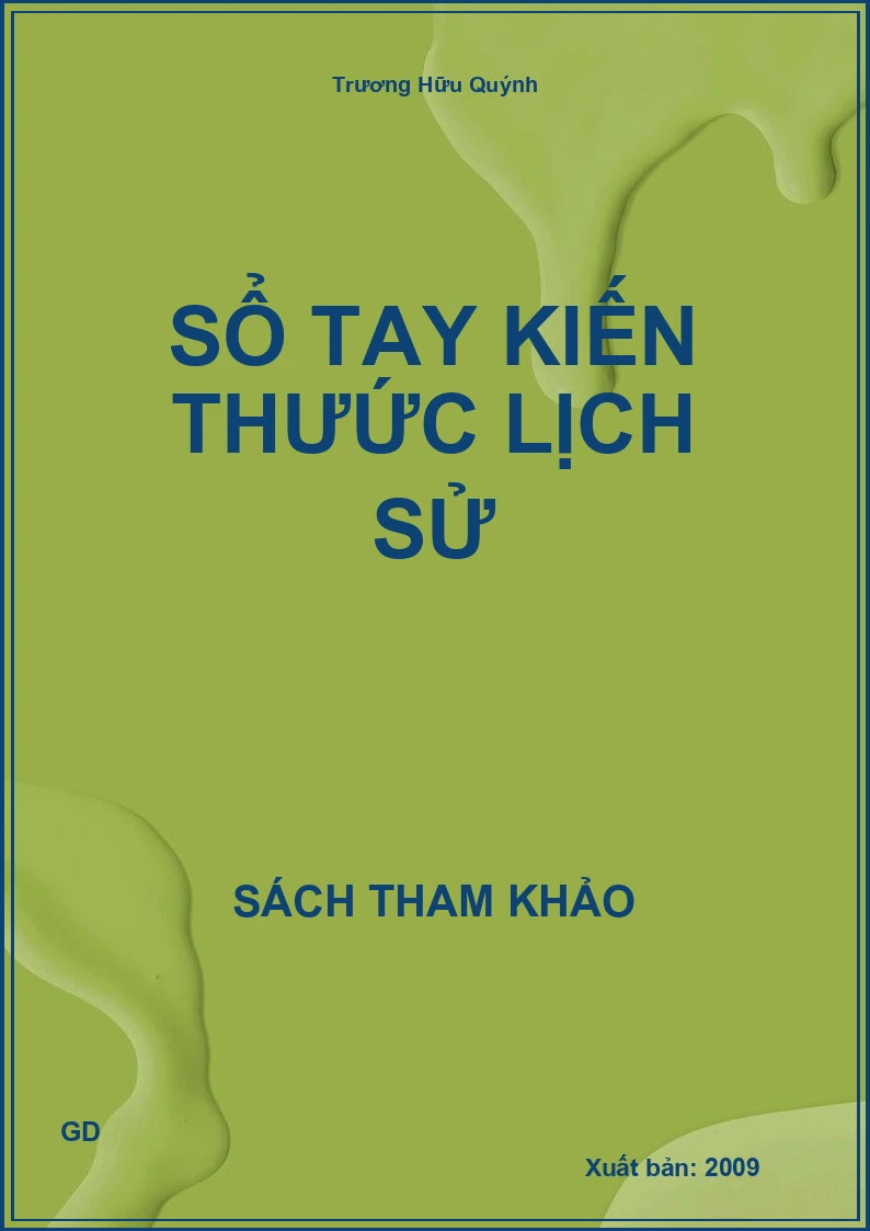Sổ tay kiến thức lịch sử