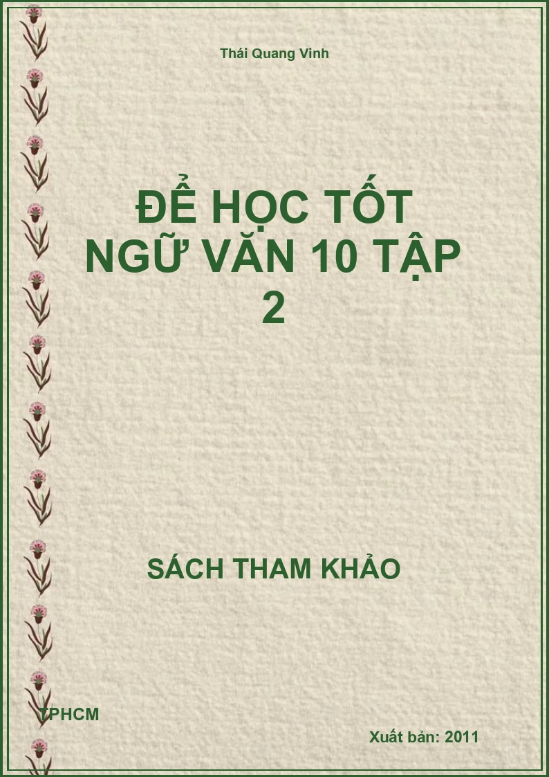 Để học tốt ngữ văn 10 tập 2