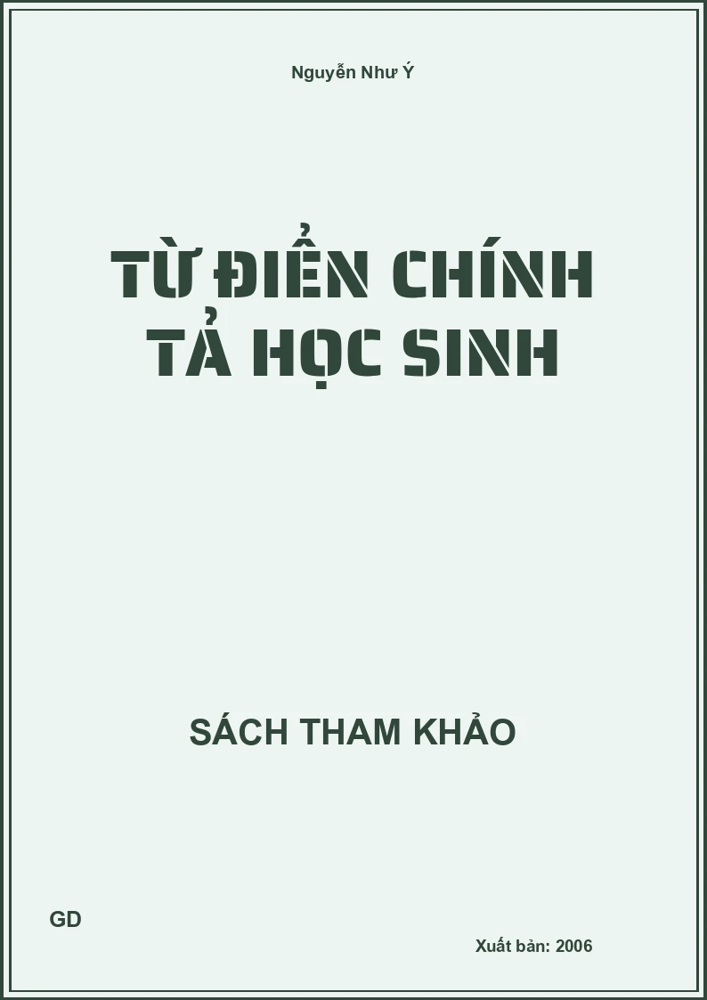 Từ điển chính tả học sinh
