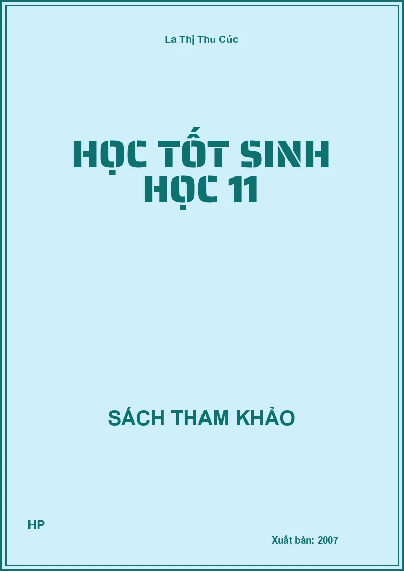 Học tốt sinh học 11