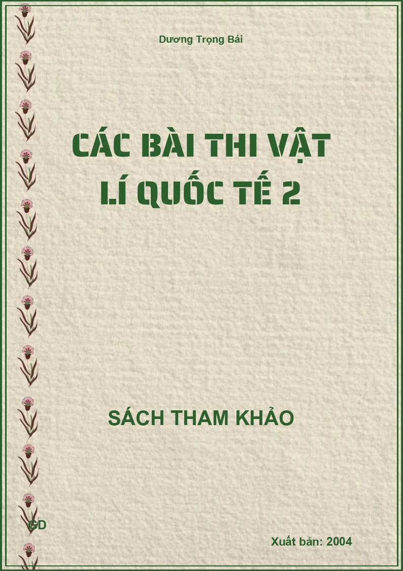 Các bài thi vật lí quốc tế 2