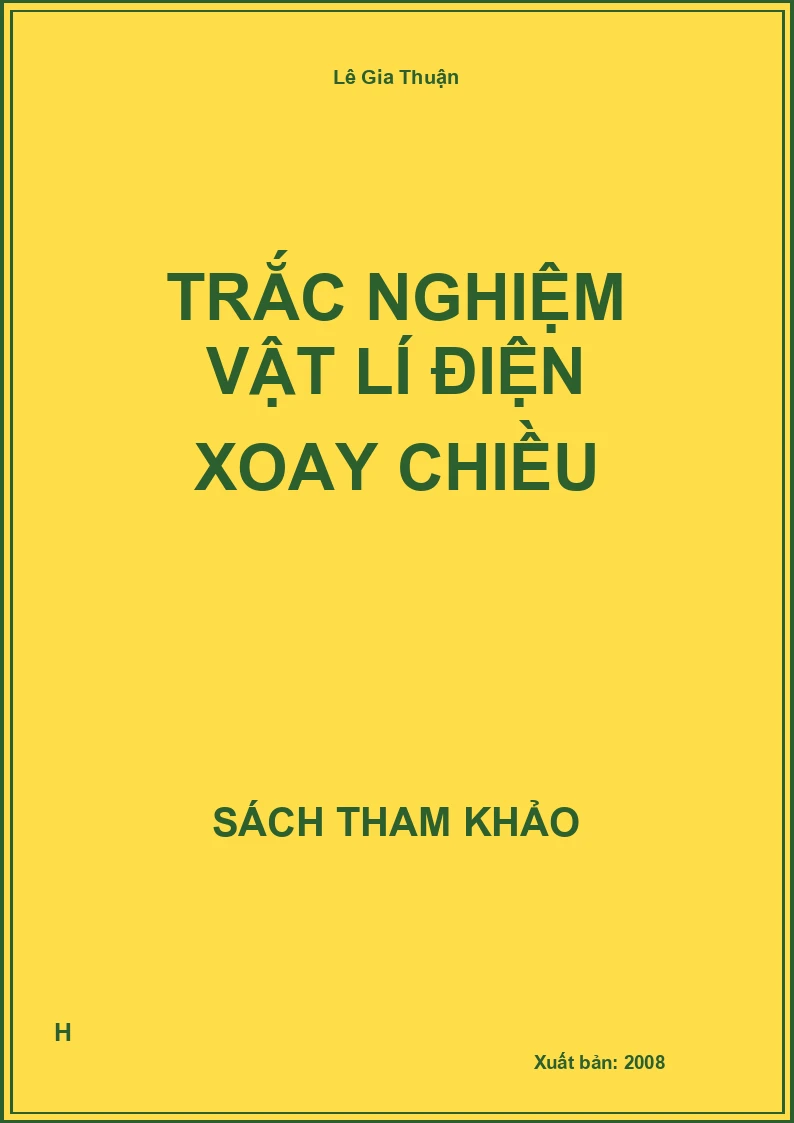 Trắc nghiệm vật lí điện xoay chiều