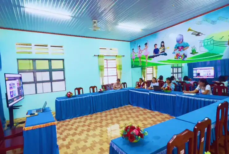Tập huấn sử dụng Thư viện số DLib K12 tại trường Mầm non Ánh Hồng
