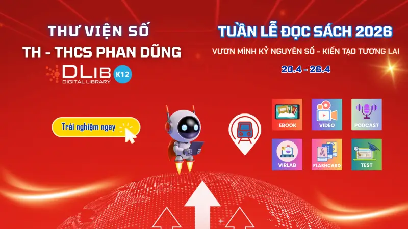 Chinh phục Tuần Lễ Đọc Sách 2026: “Vươn mình Kỷ nguyên số – Kiến tạo tương lai” với 6 trạm trải nghiệm hấp dẫn