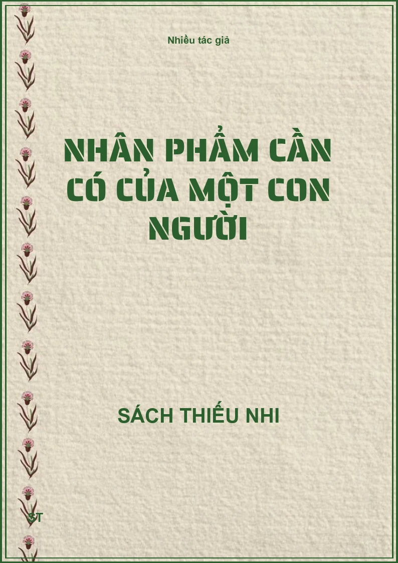 Nhân phẩm cần có của một con người