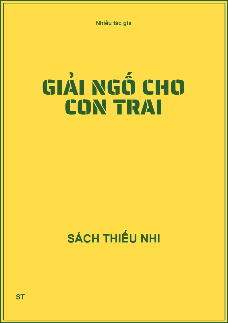 Giải ngố cho con trai