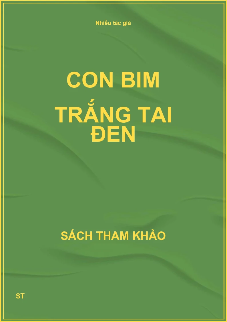 Con Bim trắng tai đen
