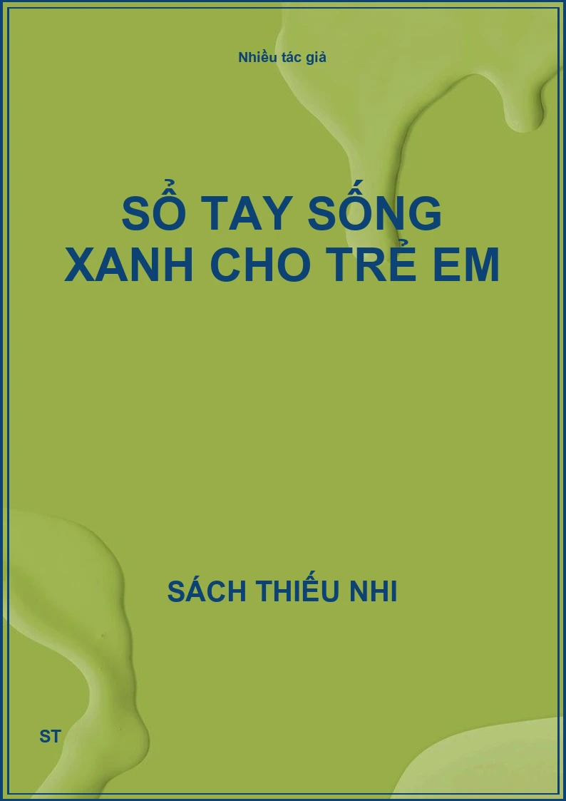 Sổ tay sống xanh cho trẻ em