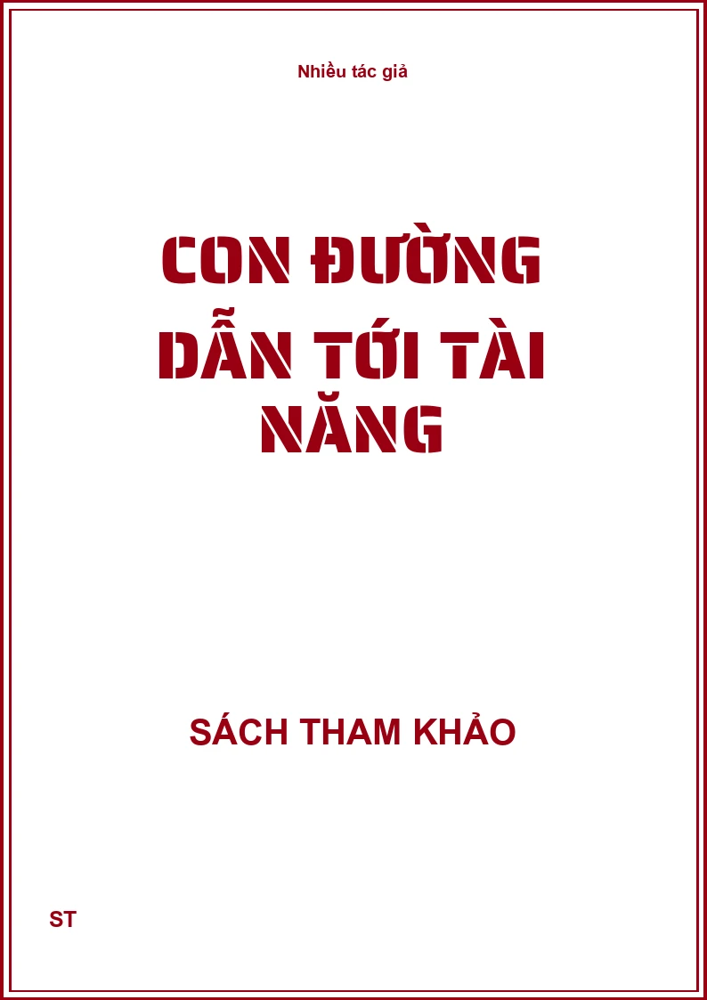 Con đường dẫn tới tài năng