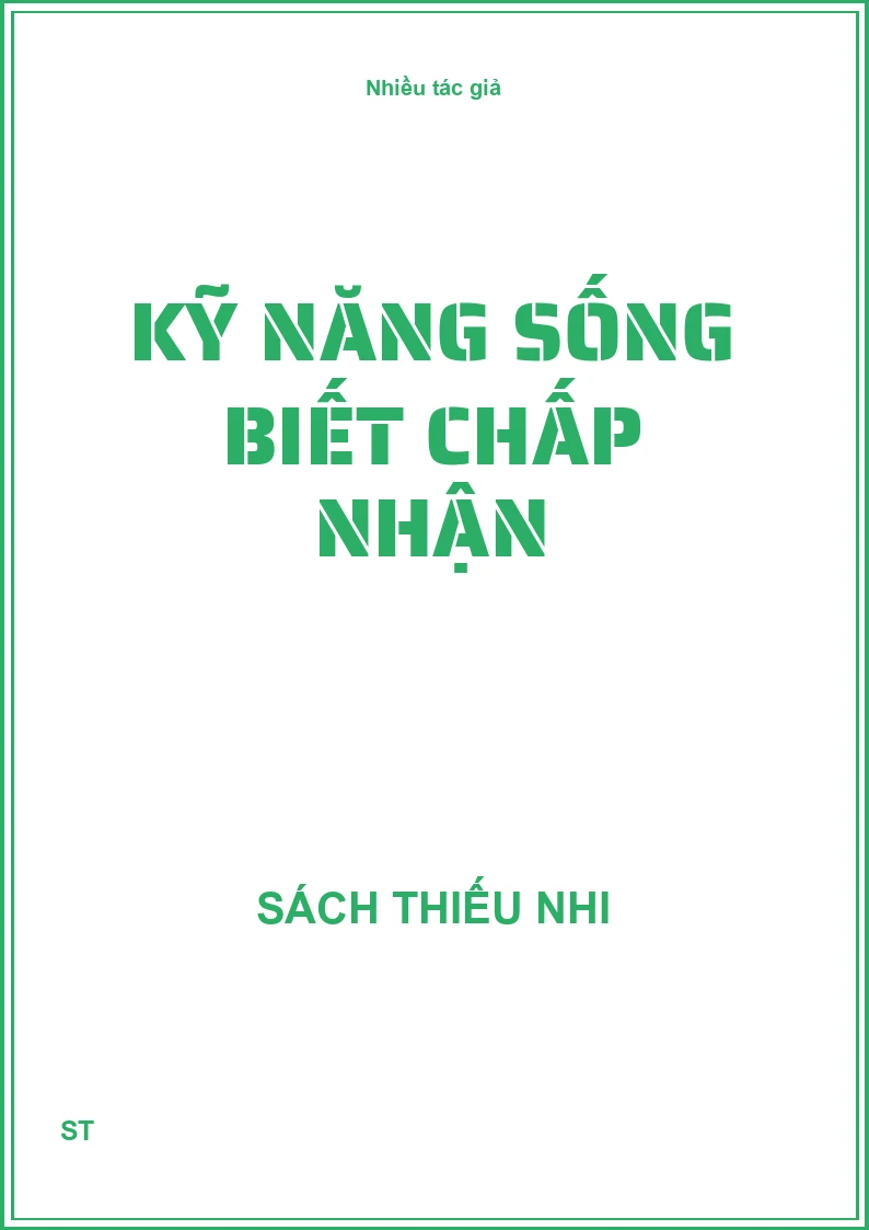 Kỹ năng sống biết chấp nhận