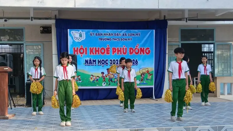 Nhiệt Huyết Sức Trẻ Trường THCS Sơn Mỹ Tại Hội Khỏe Phù Đổng