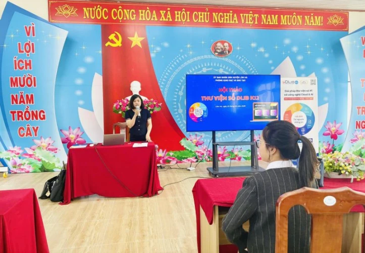 Hội thảo Thư viện số mở ra cơ hội chuyển đổi số giáo dục tại huyện Lâm Hà