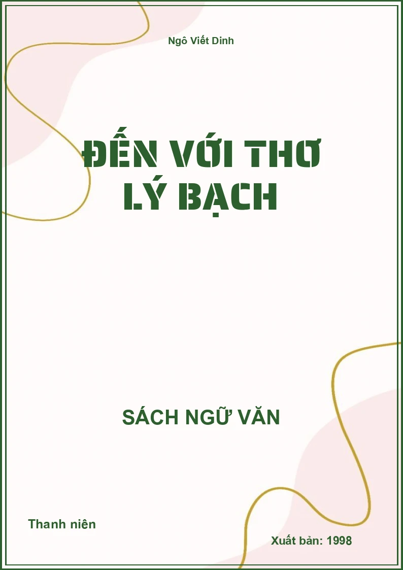 Đến với thơ Lý Bạch