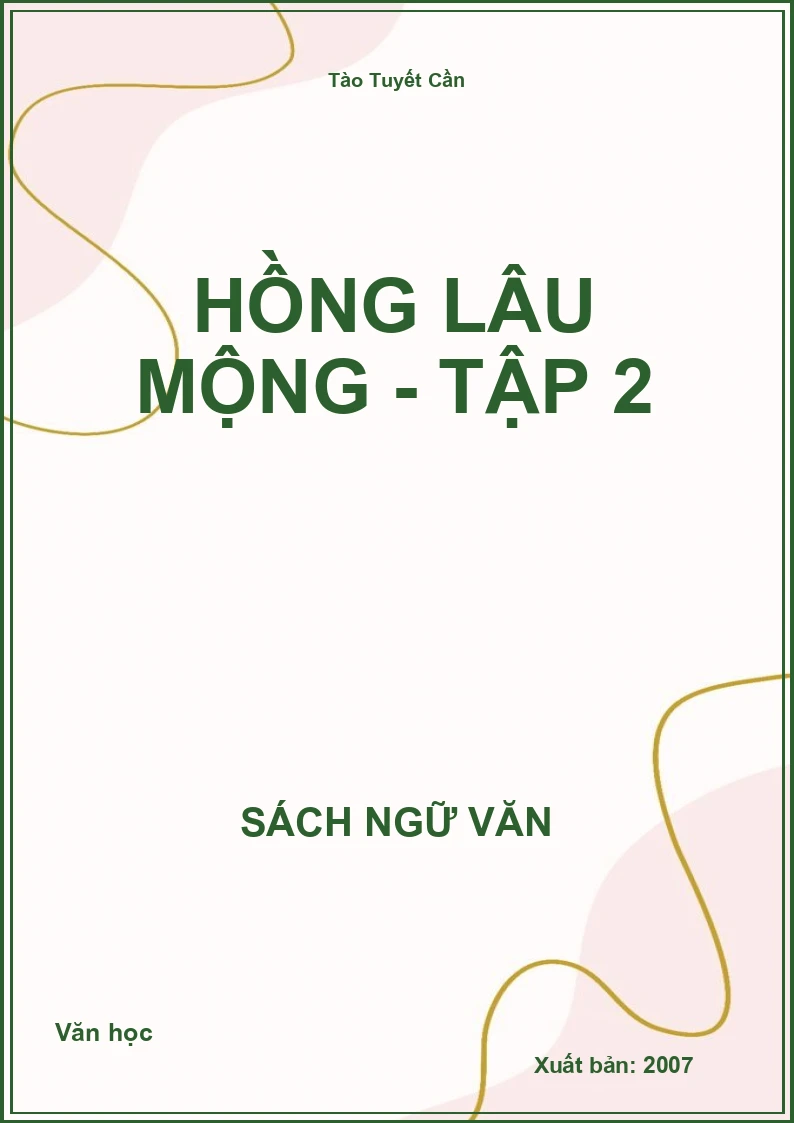 Hồng Lâu Mộng - Tập 2