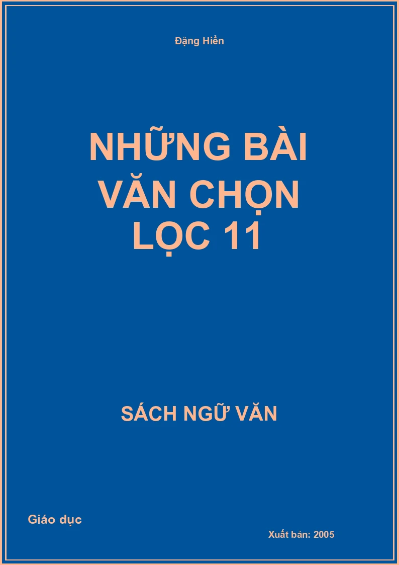 Những bài văn chọn lọc 11