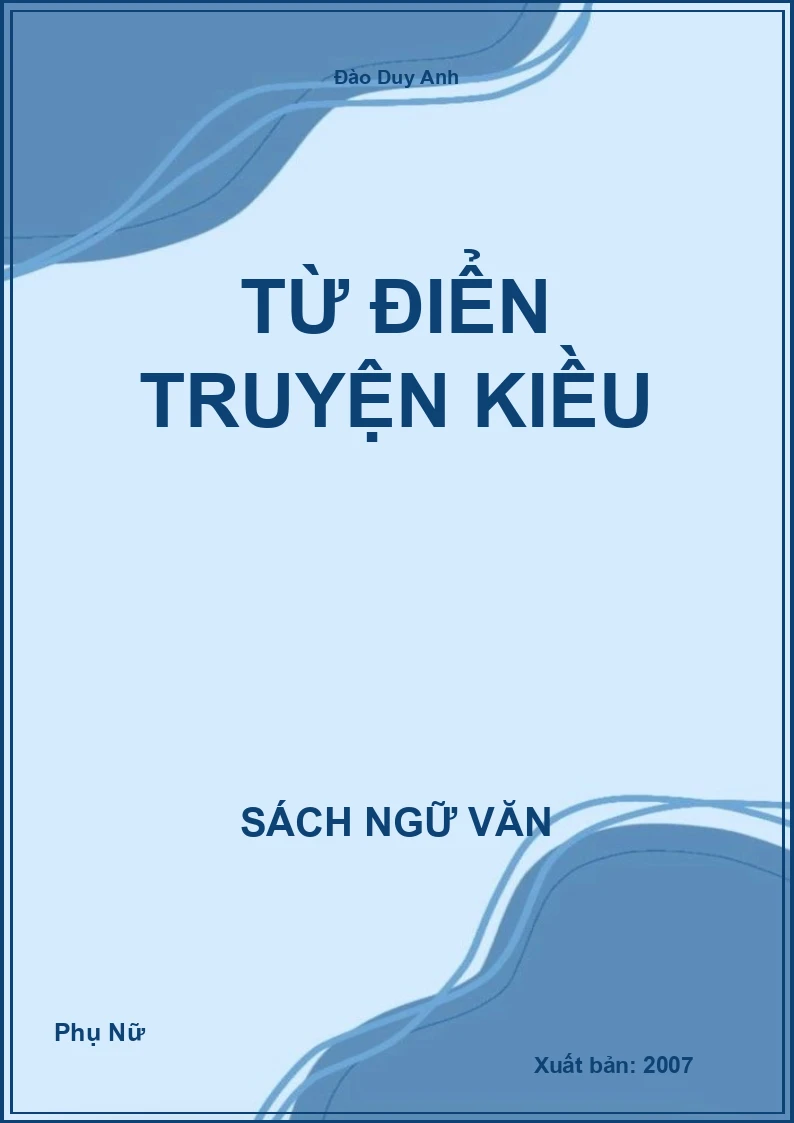 Từ điển truyện Kiều