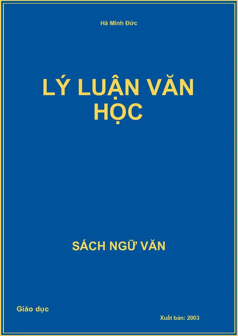 Lý luận văn học