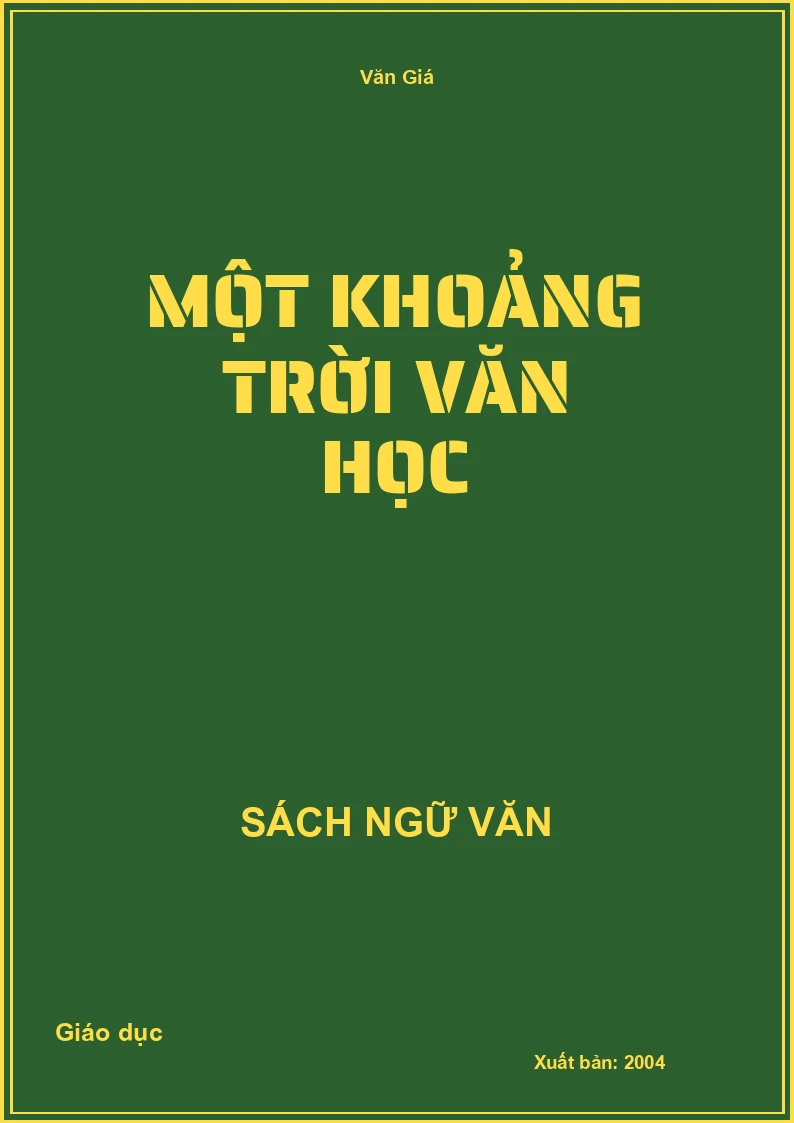 Một khoảng trời văn học