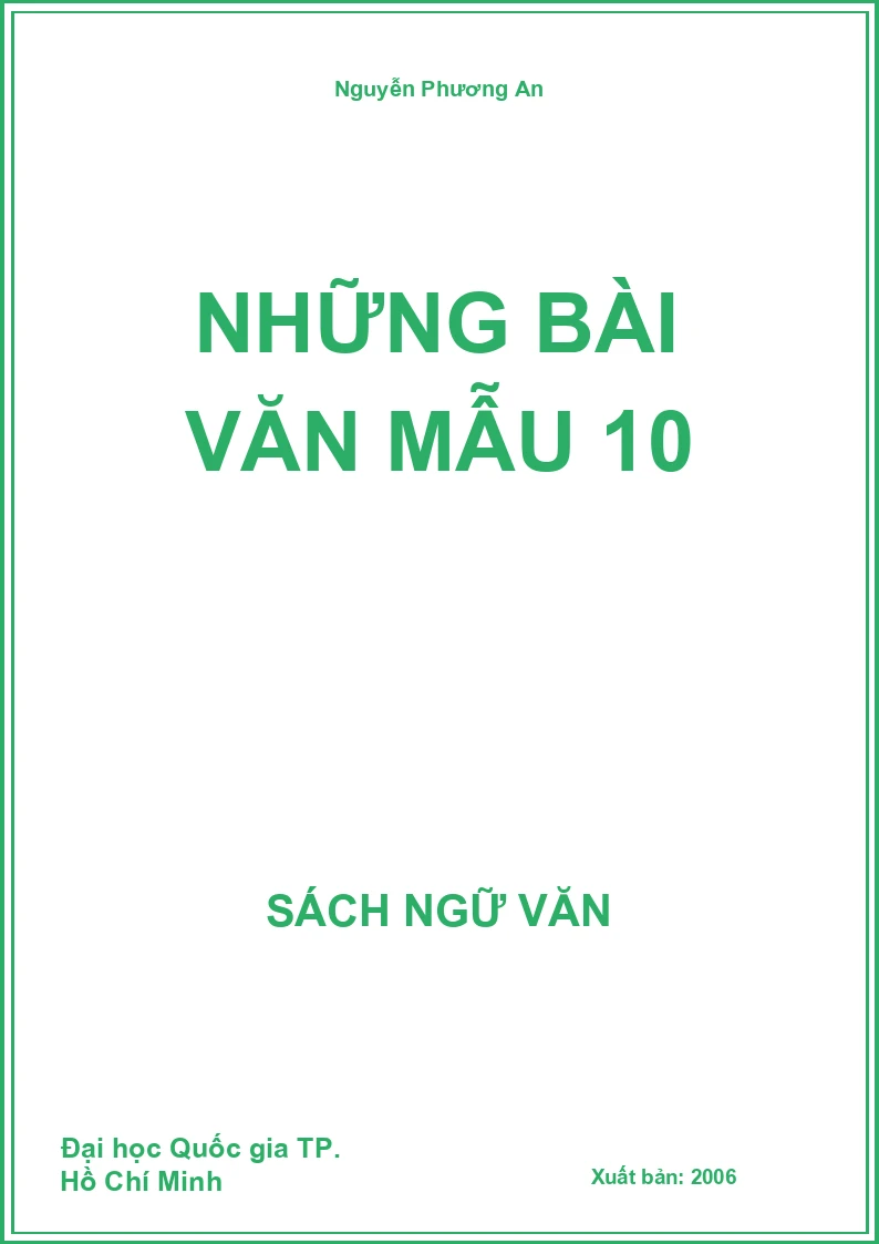 Những bài văn mẫu 10