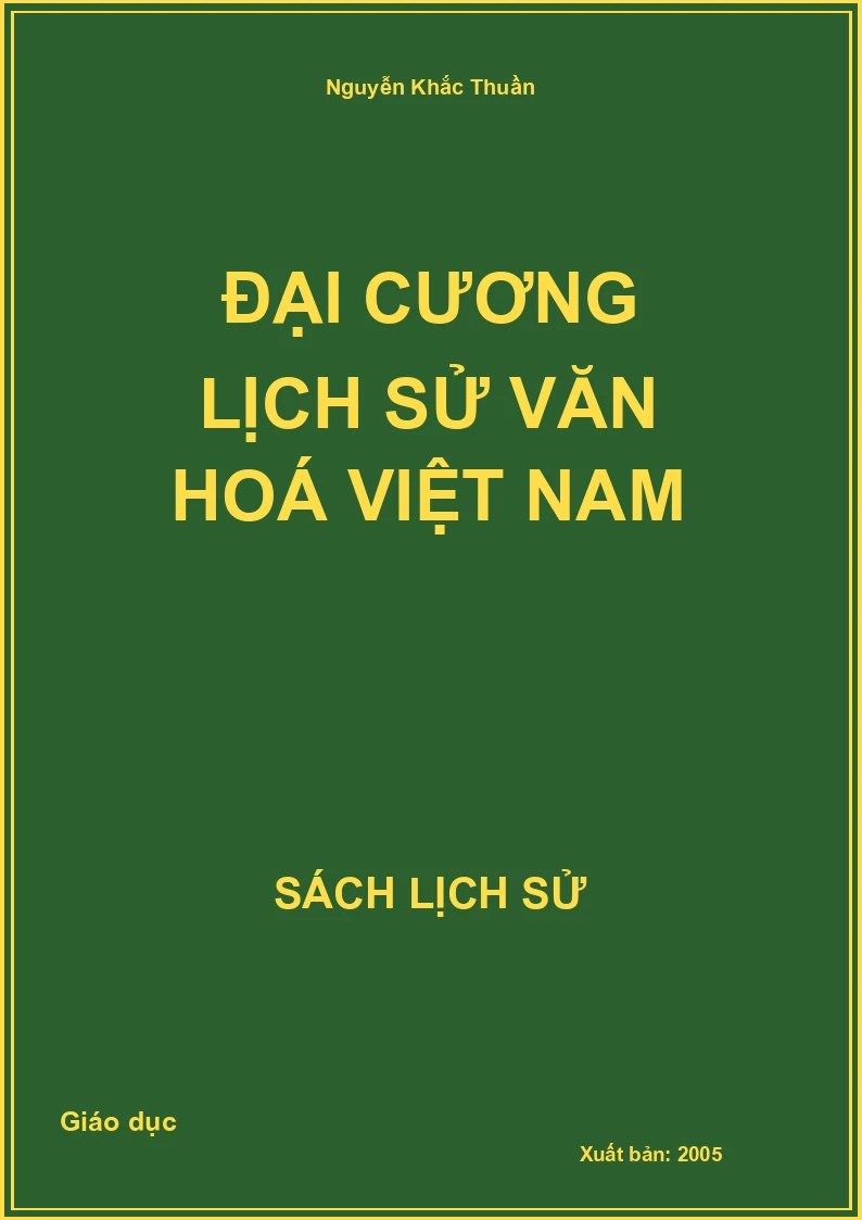 Đại cương lịch sử văn hoá Việt Nam