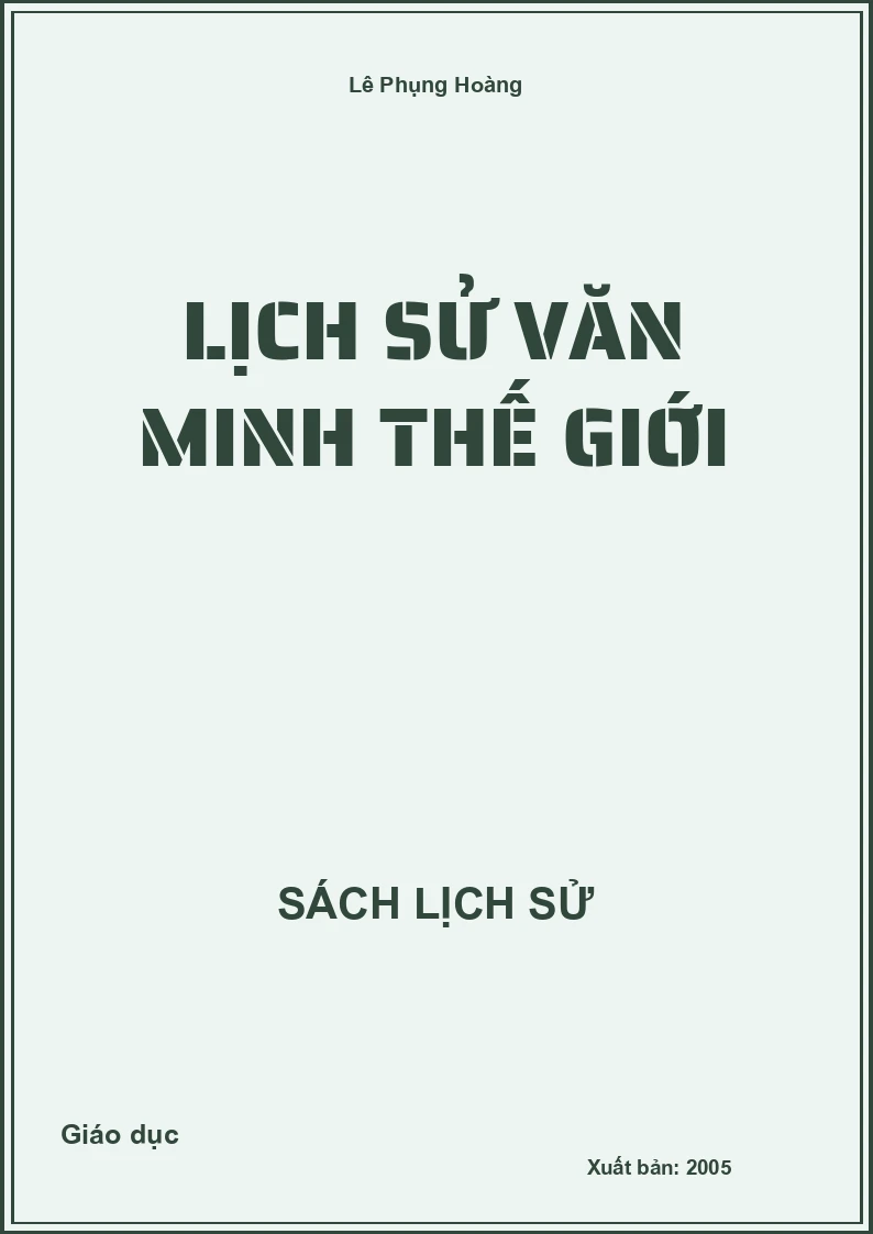 Lịch sử văn minh thế giới