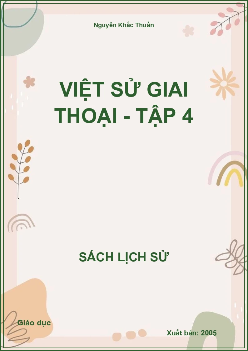 Việt sử giai thoại - Tập 4