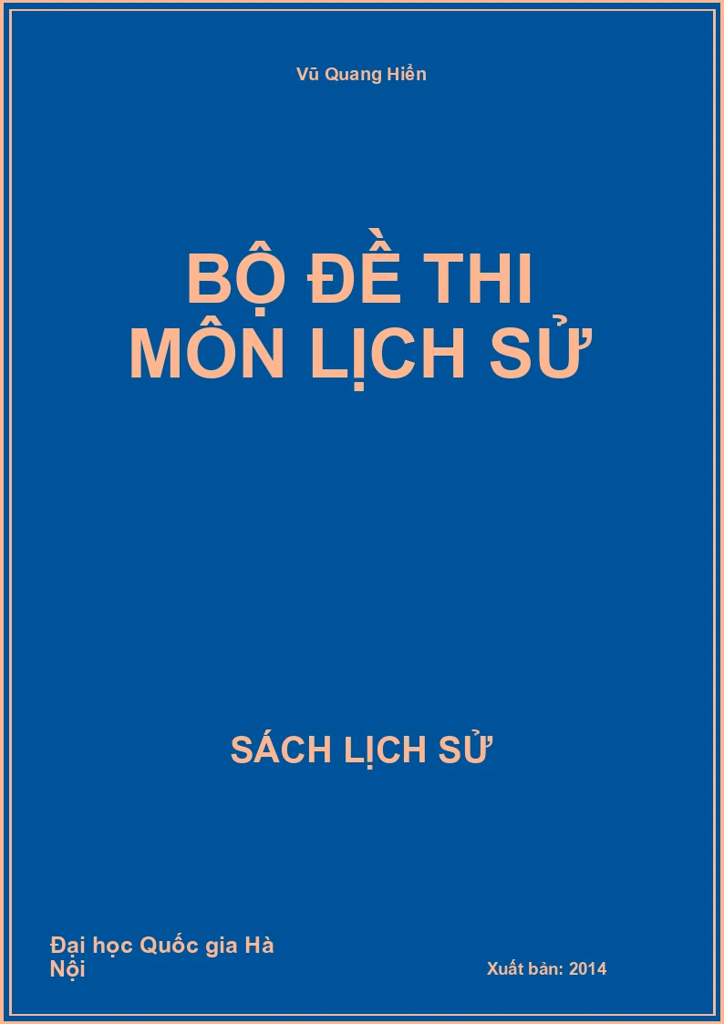 Bộ đề thi môn Lịch Sử