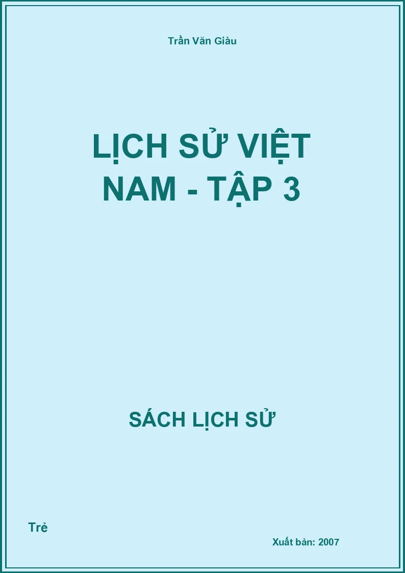 Lịch sử Việt Nam - Tập 3
