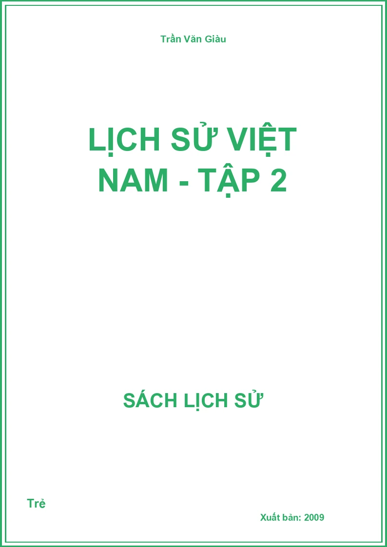Lịch sử Việt Nam - Tập 2