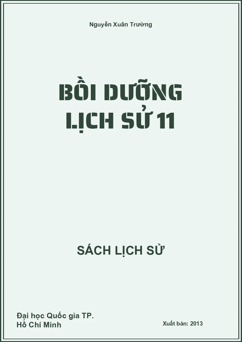 Bồi dưỡng Lịch sử 11