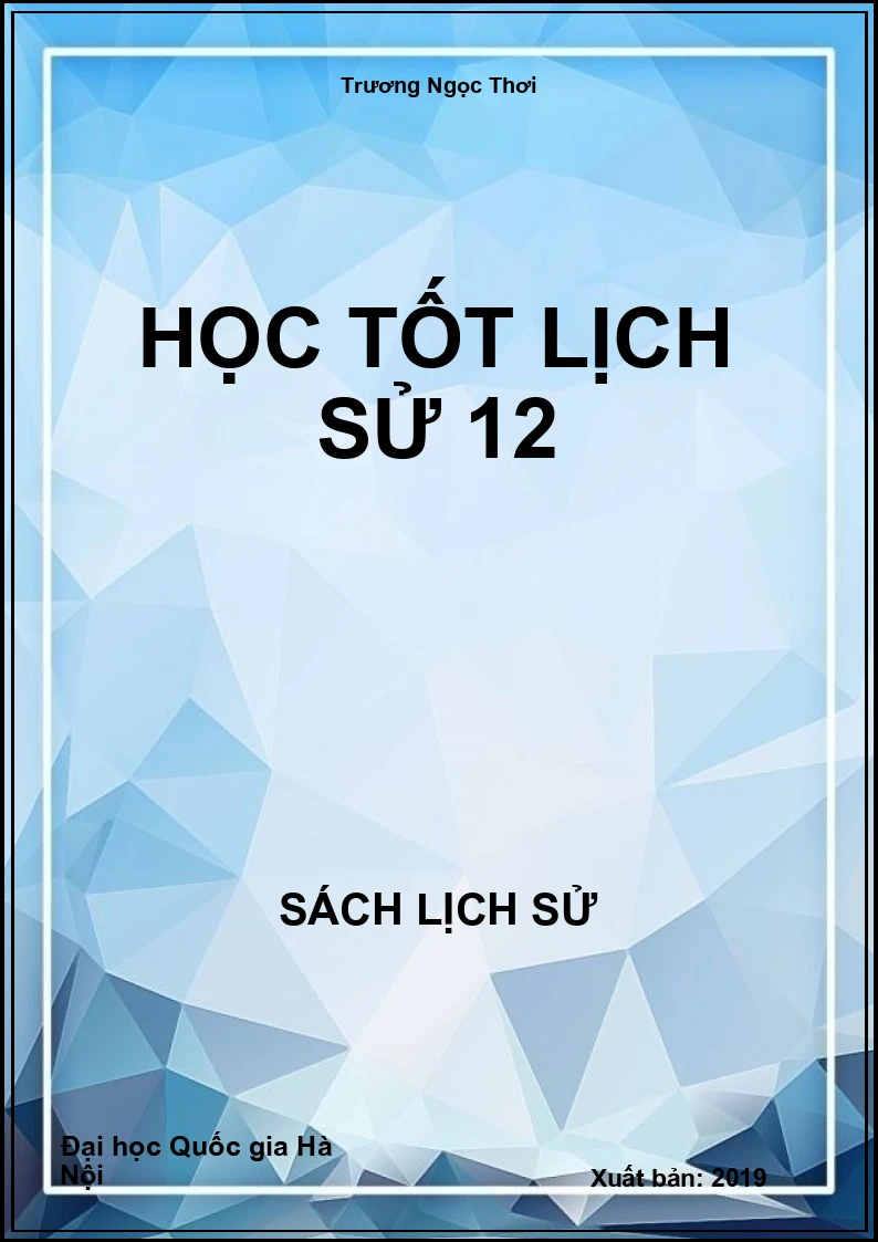 Học tốt Lịch Sử 12