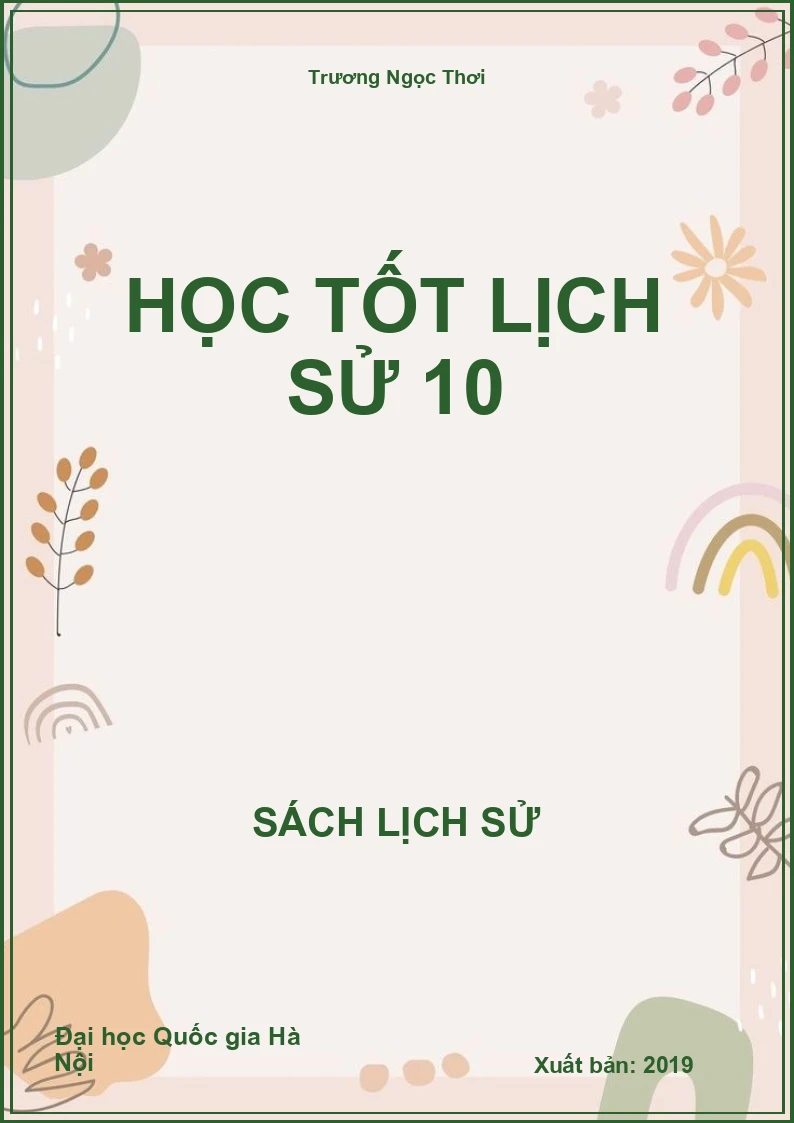 Học tốt Lịch Sử 10