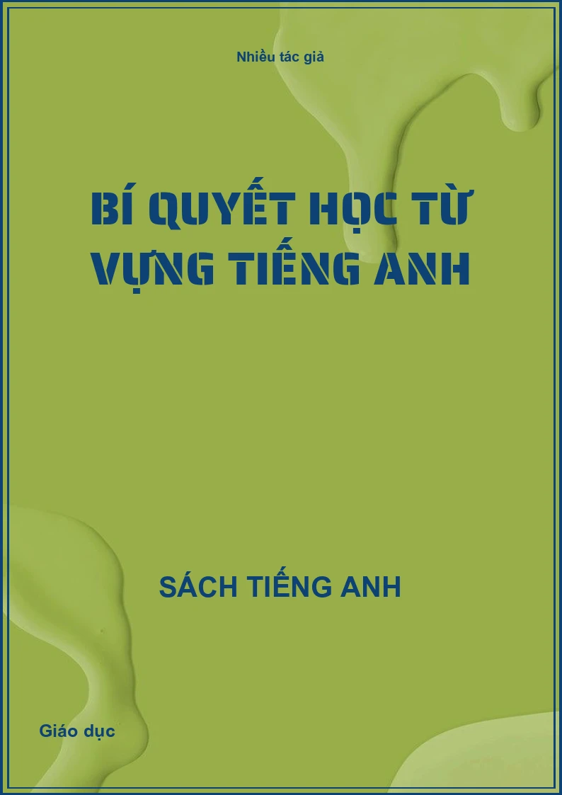 Bí quyết học từ vựng Tiếng Anh
