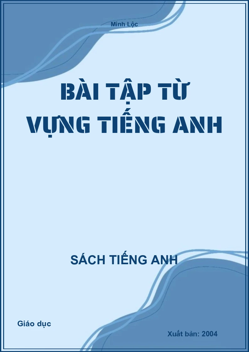 Bài tập từ vựng tiếng Anh