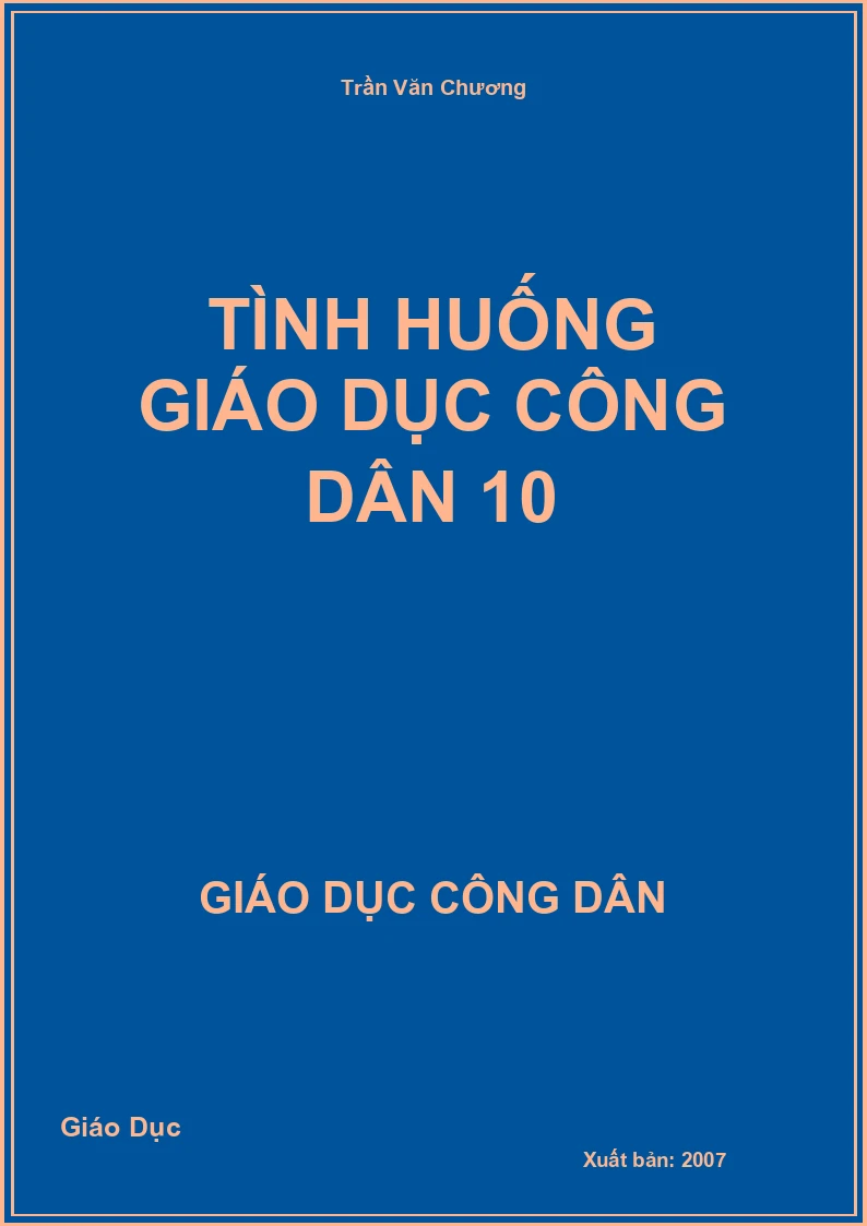 Tình huống Giáo dục công dân 10