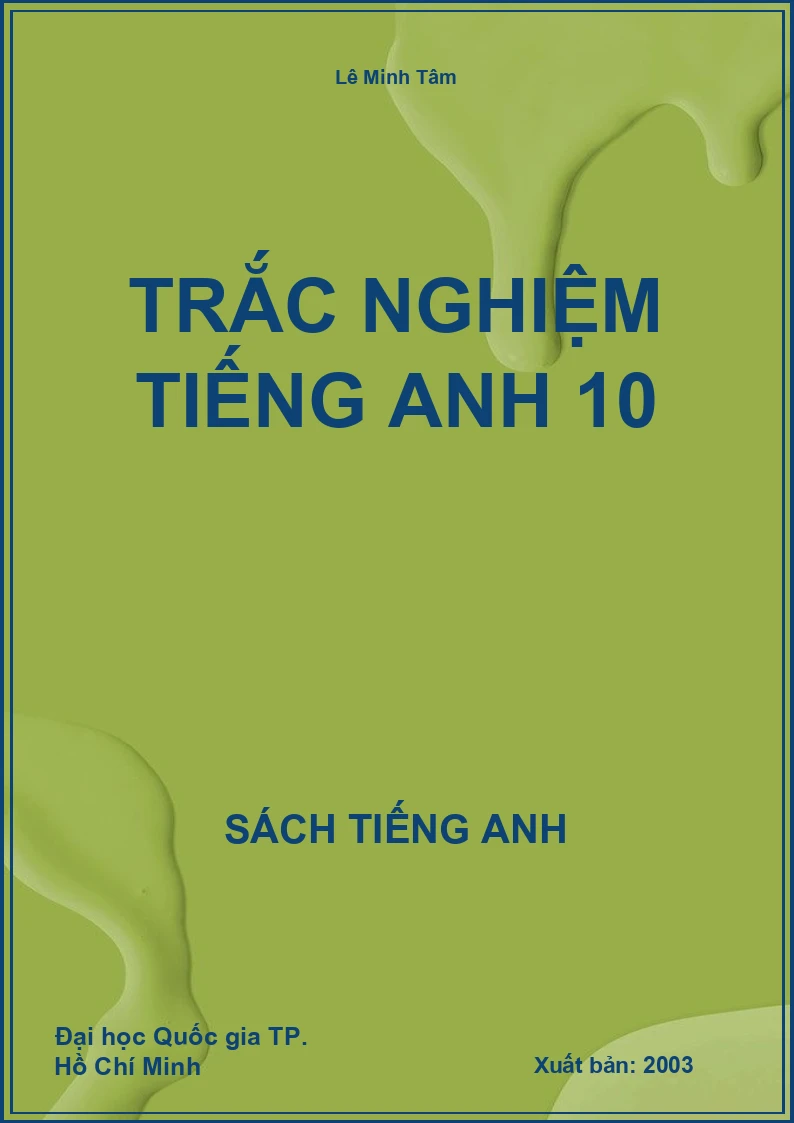 Trắc nghiệm tiếng Anh 10