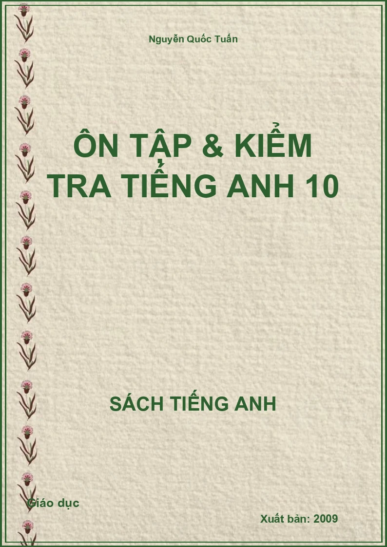 Ôn tập & kiểm tra tiếng anh 10