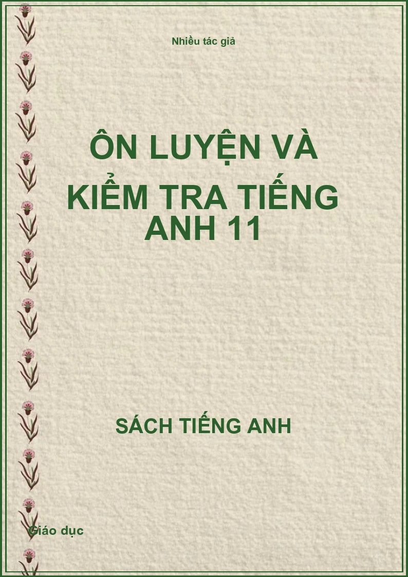 Ôn luyện và kiểm tra tiếng Anh 11