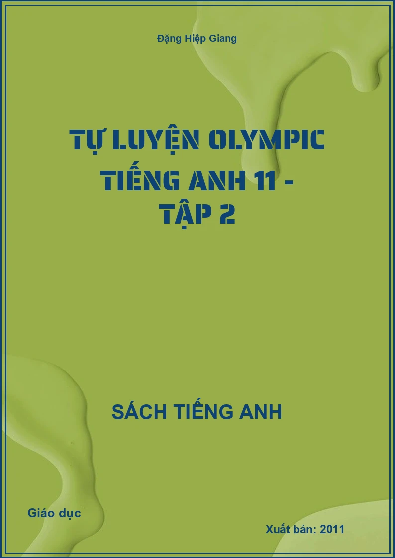 Tự luyện Olympic tiếng Anh 11 - Tập 2
