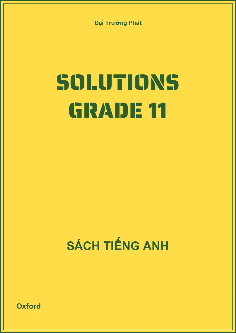 Solutions Grade 11